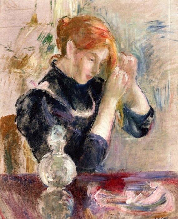 Berthe Morisot - An der Frisierkommode - At the Dressing Table